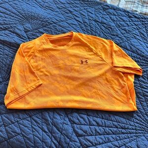 Under Armour Men's Bright Orange & Pink Tee